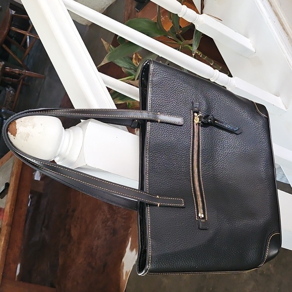 Dooney & Bourke Black Leather Tote - Picture 4 of 14
